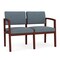 Lesro 2 Seat Tandem Seating W/ No Center Arm, 44 in W 26 in L 31.5 in H, Lenox Series LW2101 - alternate 1